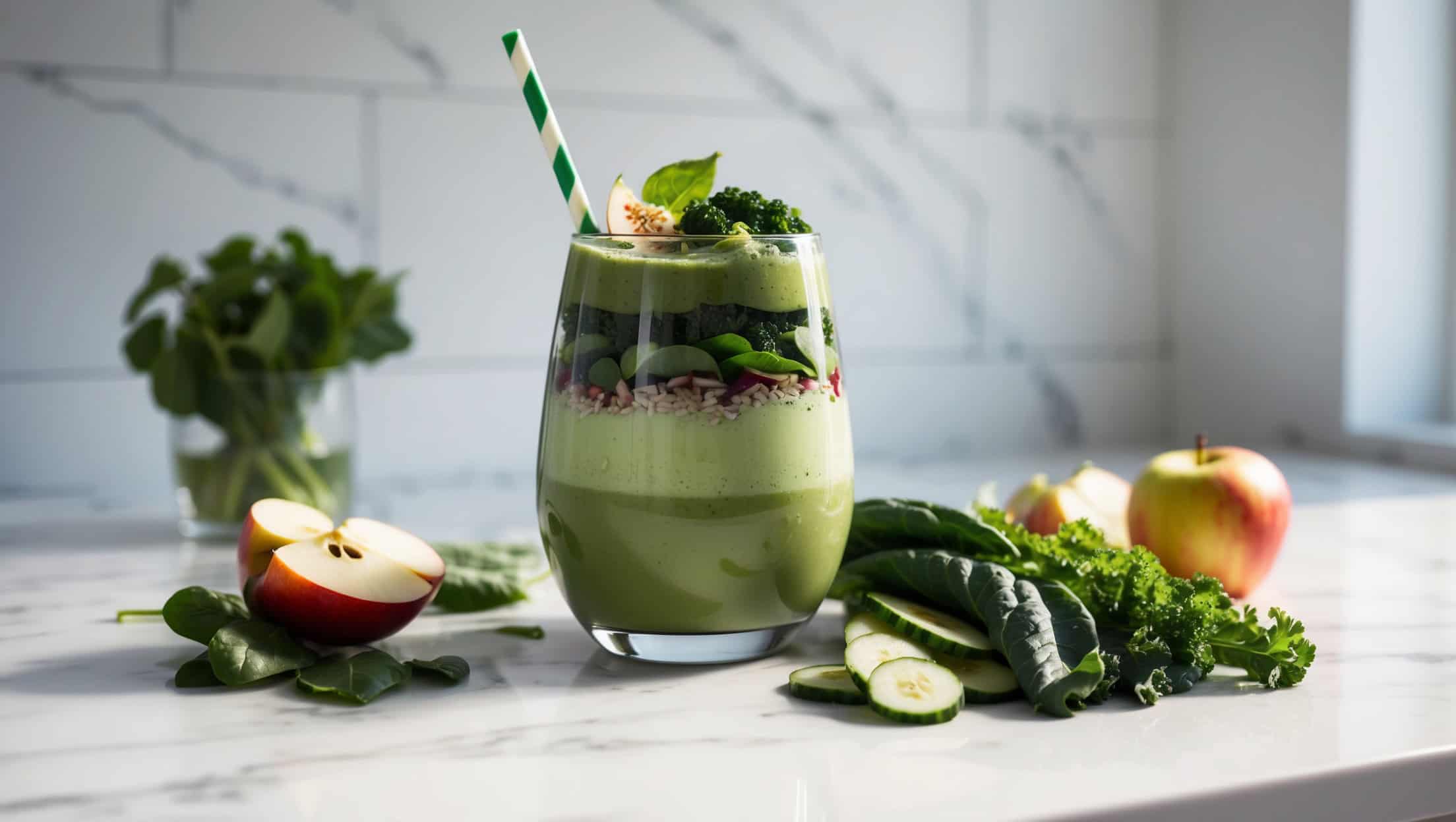 Grüner Detox-Smoothie: Der ultimative Kickstart für dein Wohlbefinden!